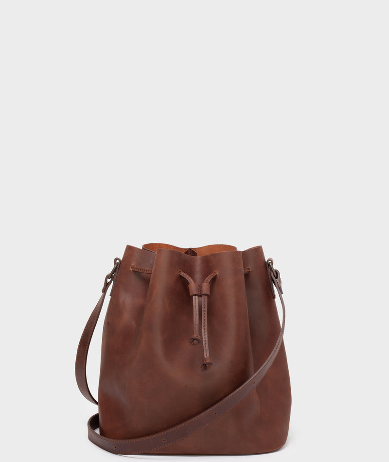 PARK Bucket Bag BB01 Dark-Brown